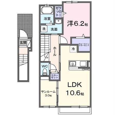 アバンダントの物件間取画像